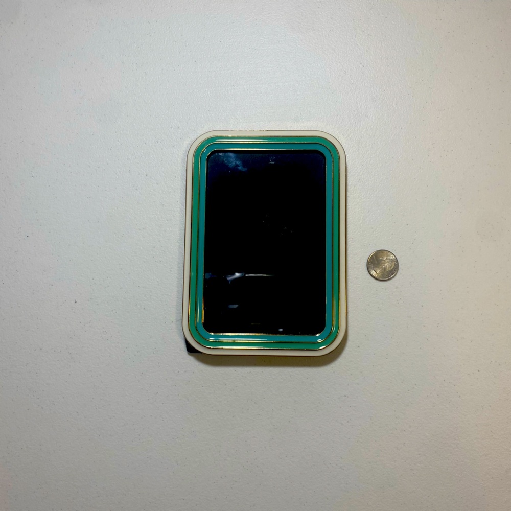 Elegant Teal and Gold Picture Frame